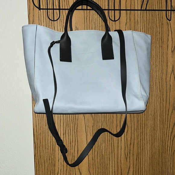 Brunello  Cucinelli large tote detachable Crossbody strap & inner pouch - Picture 3 of 16